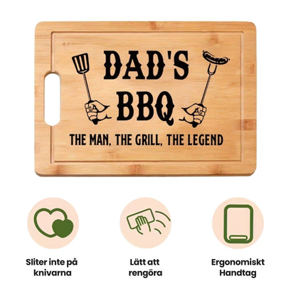 Premium Grillbräda "DAD the Legend"